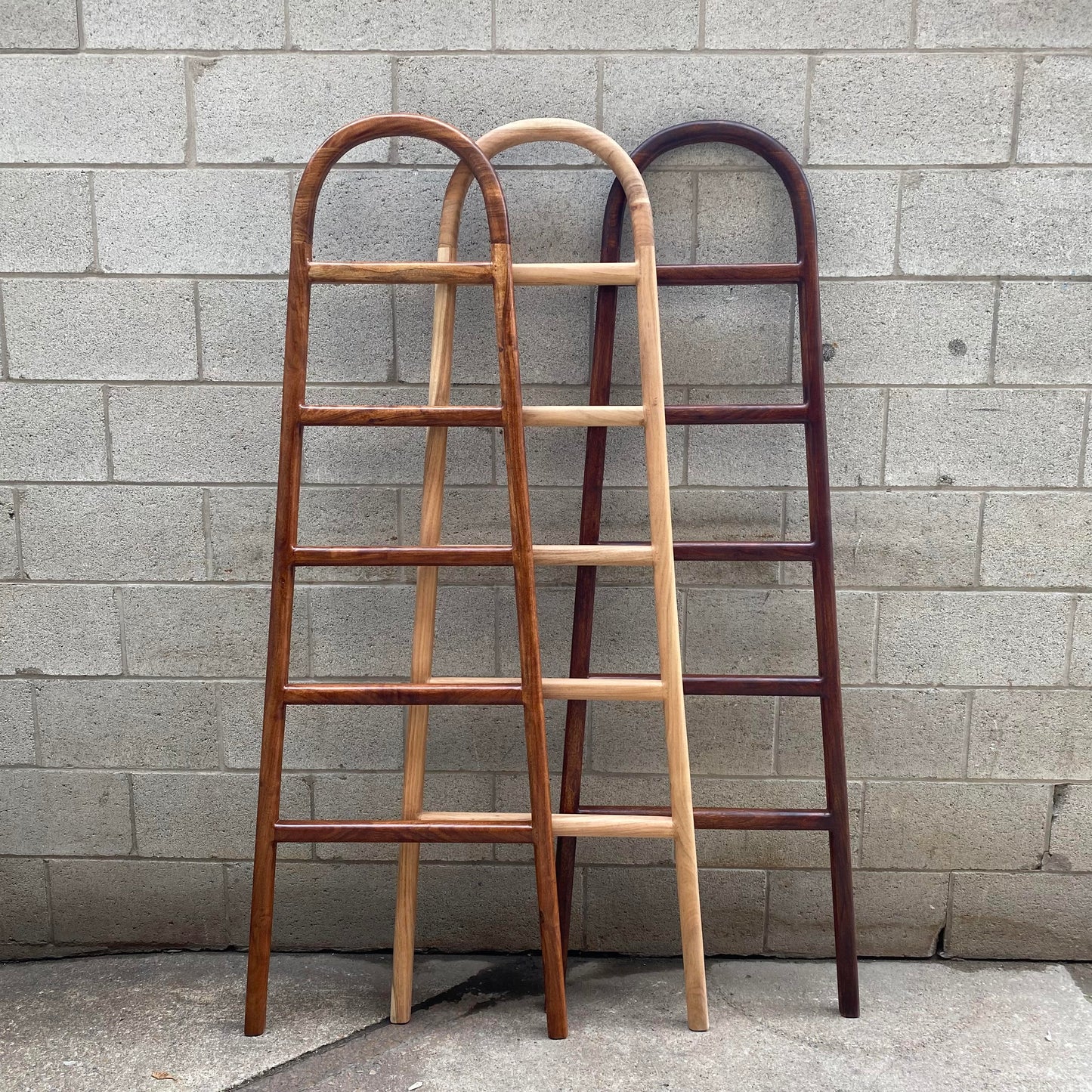 Canby Acacia Wood Blanket Ladder