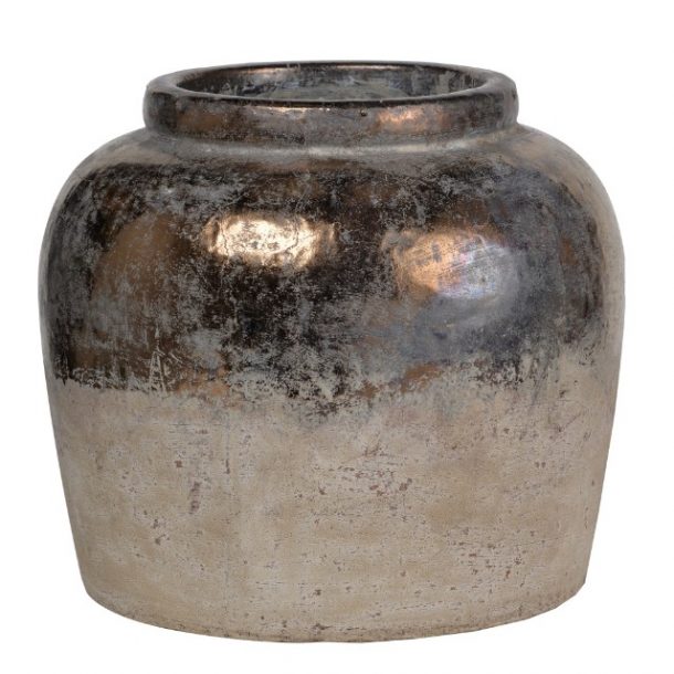 Bronze And Ceramic Candia Vase