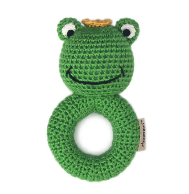 Frog Ring Crocheted Rattle
