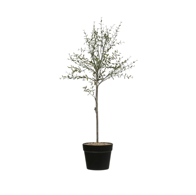 Faux Thyme Topiary In Pot
