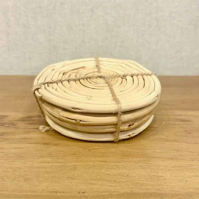 Cane Rattan Coasters Set Of 4