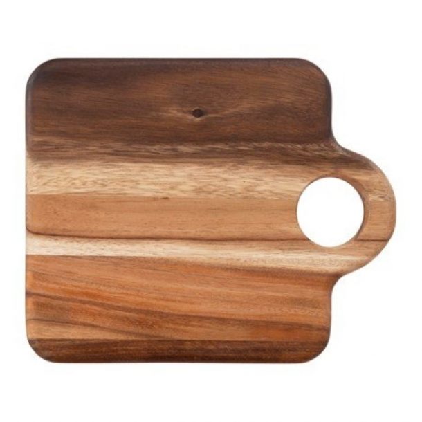 Suar Wood Cheese/Cutting Board With Handle