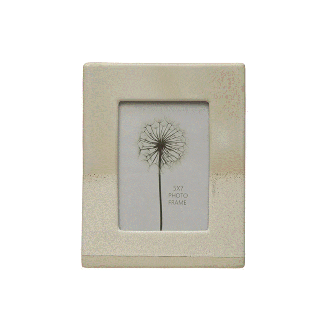 Stoneware Photo Frame Reactive Glaze