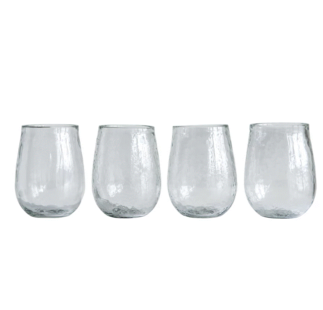Recycled Glass Stemless Wine Glass