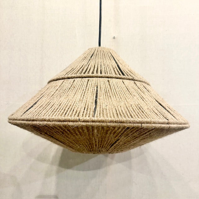 Minka Metal And Jute Pendant Light