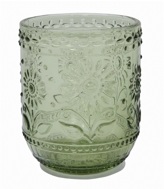 Embossed Drinking Glass