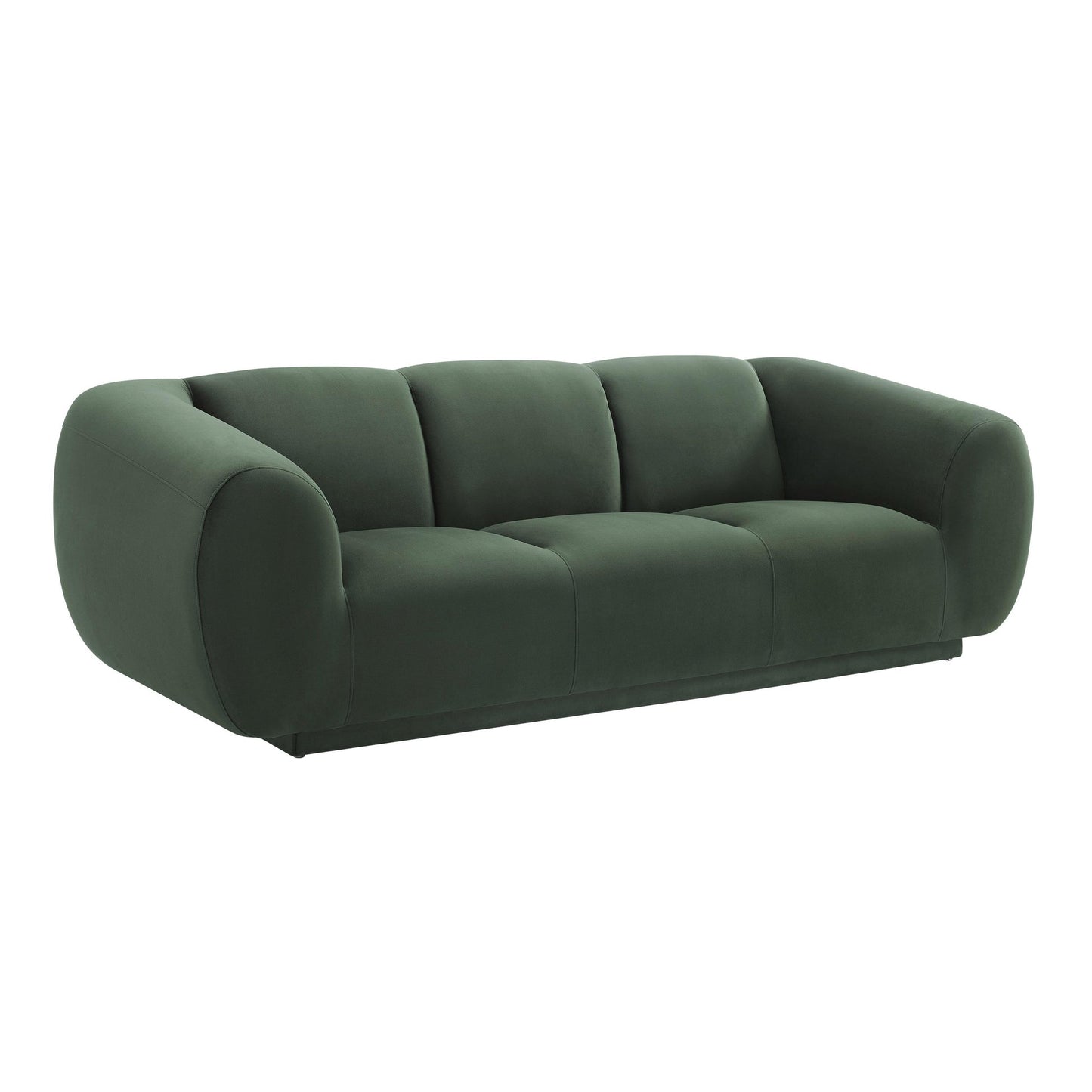 Emmet Forest Green Velvet Sofa 90"