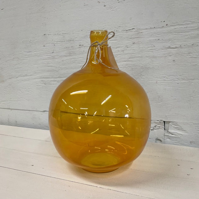 Yellow Reproduction Glass Bottle - Small