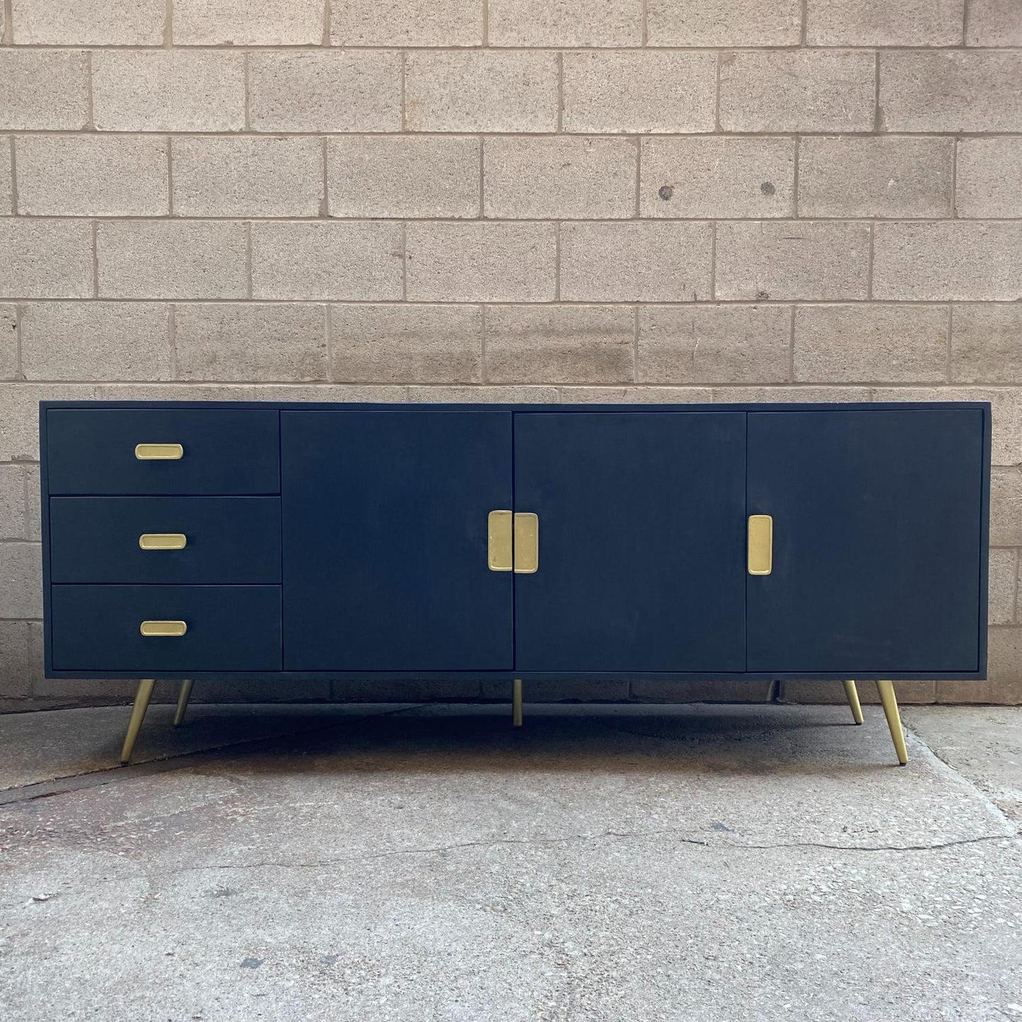 Lenox Mango Wood And Iron Low Profile Media Console