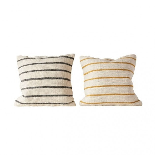 Woven Striped Pillow 20" X 20" - Assorted