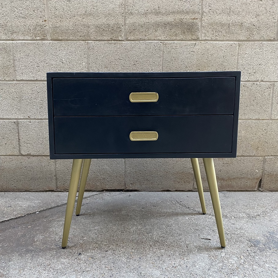 Lenox Mango Wood And Iron Nightstand
