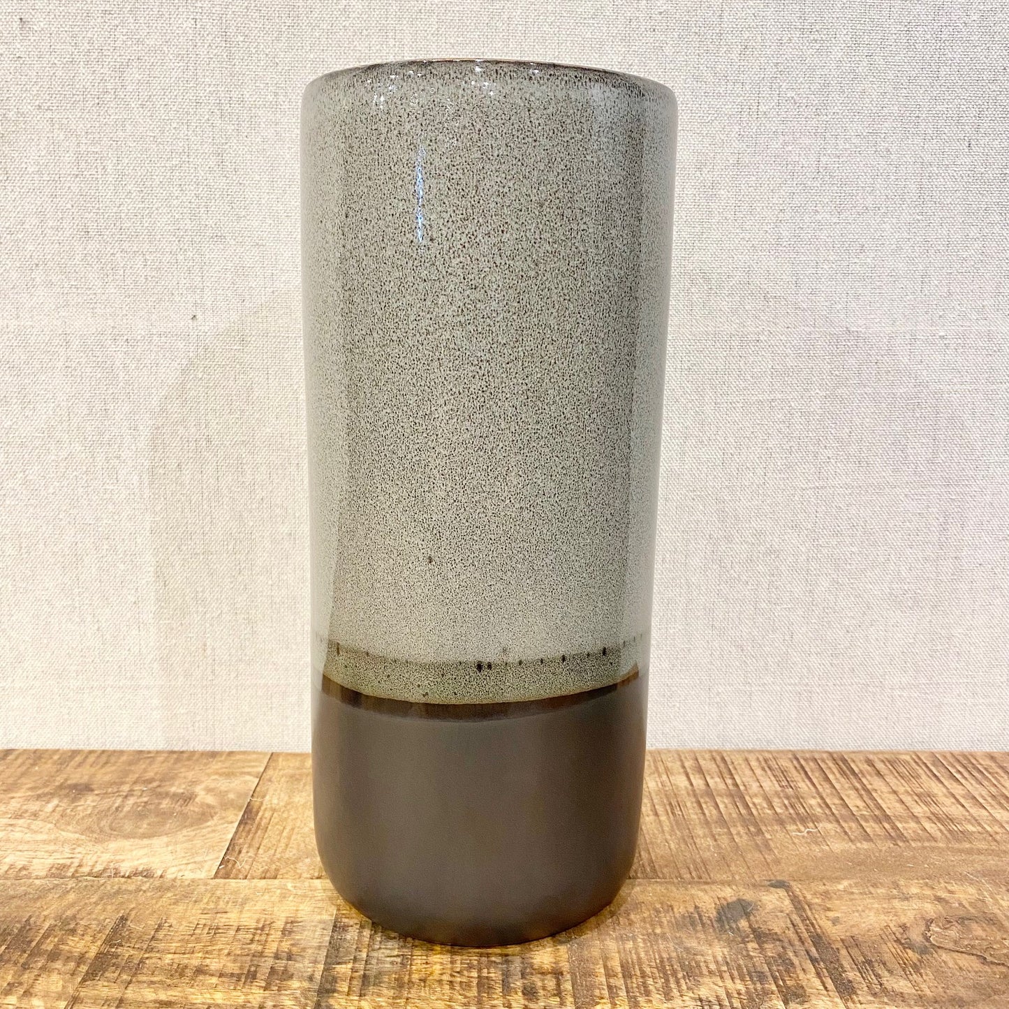 Tolo Two Tone Glaze Ceramic Vase - Grey