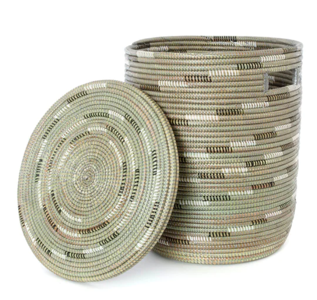 Silver Swirl Basket