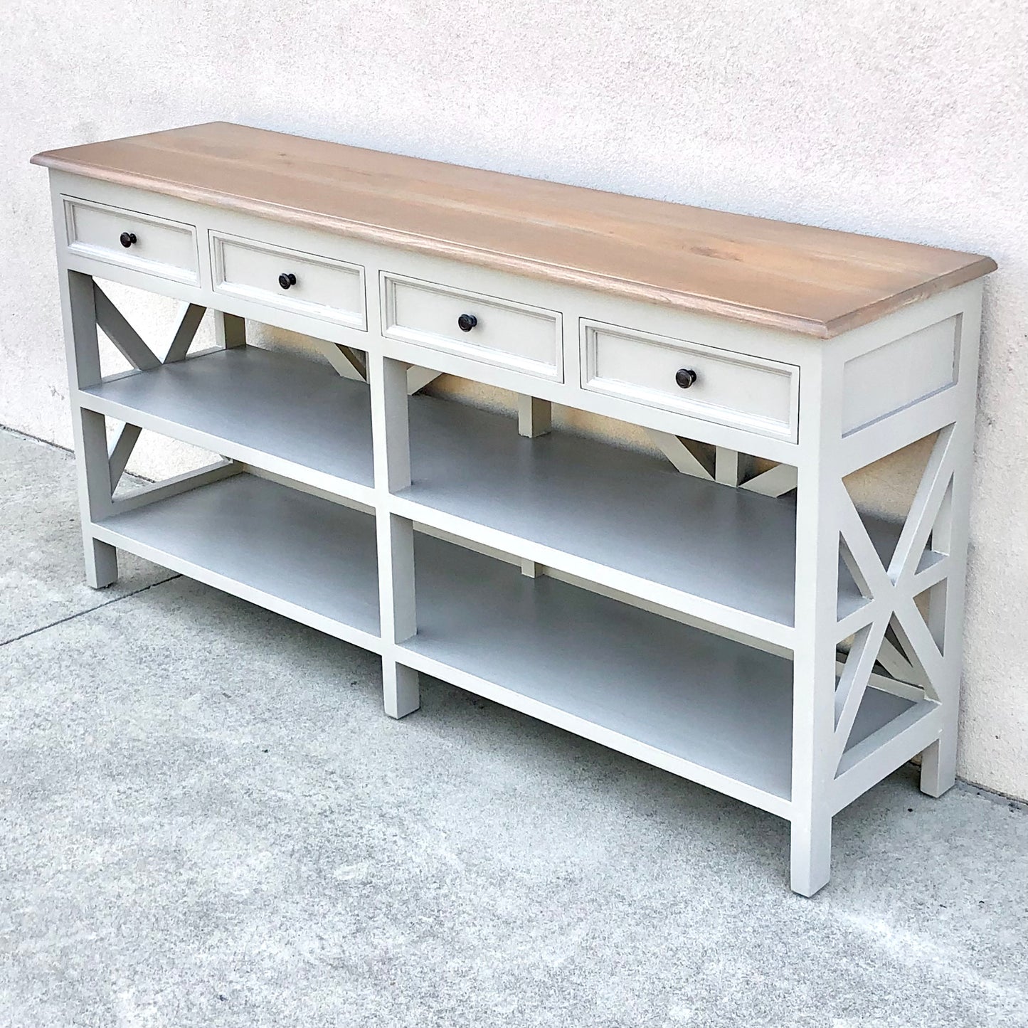 Nambo Mahogany Wood Console