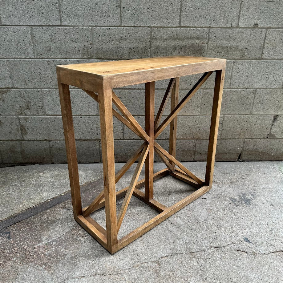 Arakkal Star-Shaped Mango Wood Console Table
