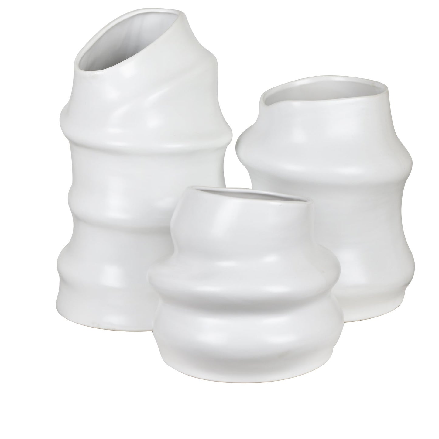Merritt Irregular Cylindrical Vases,Set of 3