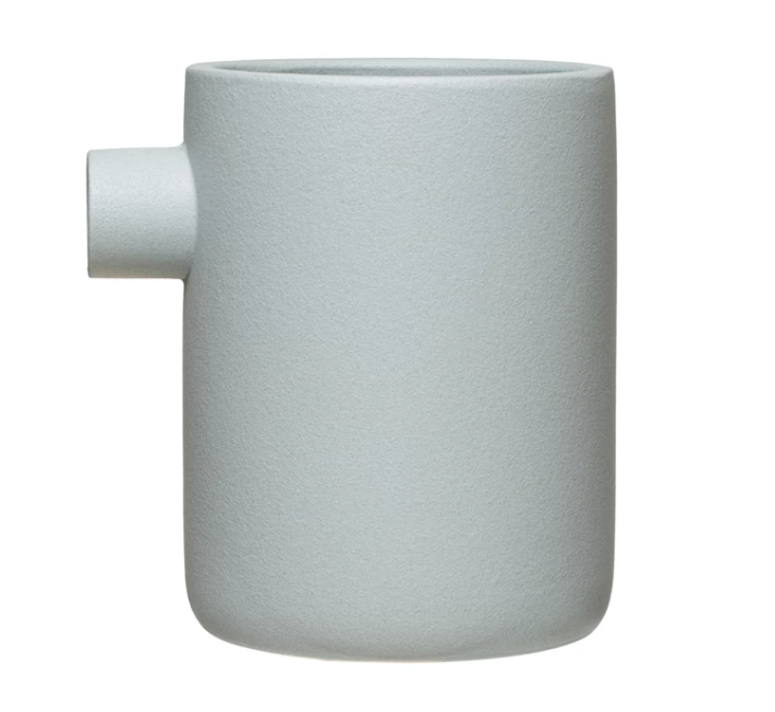 Powder Blue Stoneware Vase