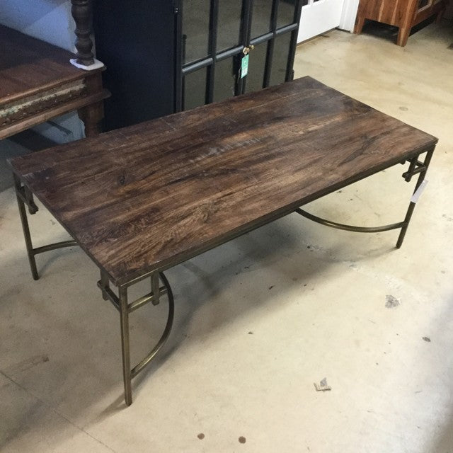 Sullivan Mango Wood And Iron Coffee Table