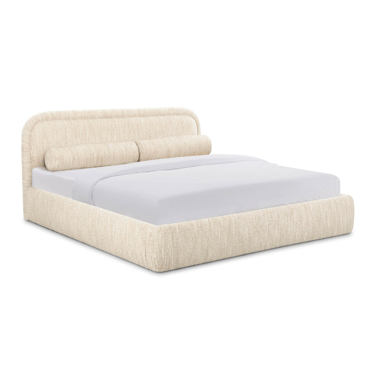 Murielle Taupe Boucle King Bed