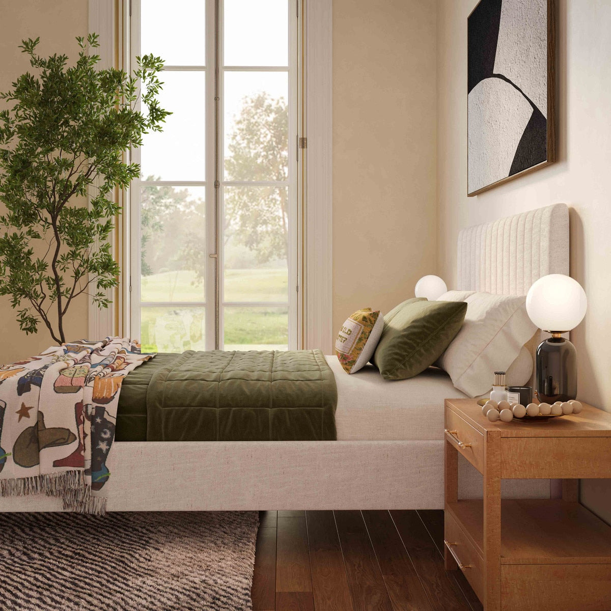 Angela Linen King Bed