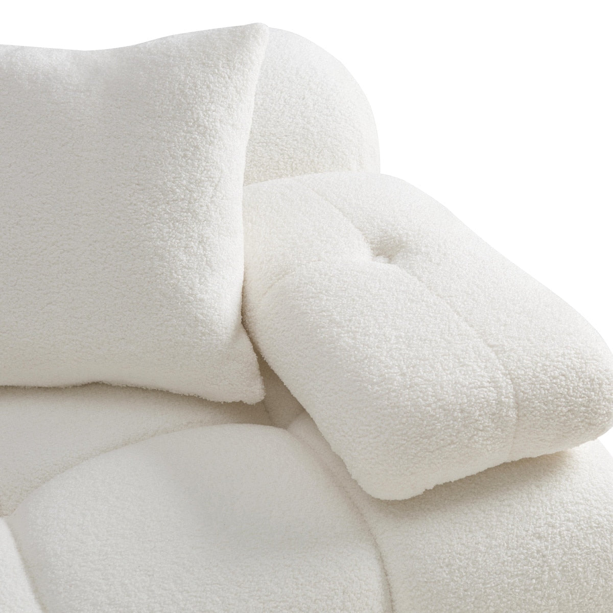 Modern Cream Vegan Cloud Modular Sofa