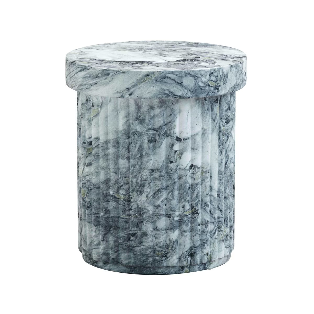 Marble Pattern Concrete Side Table