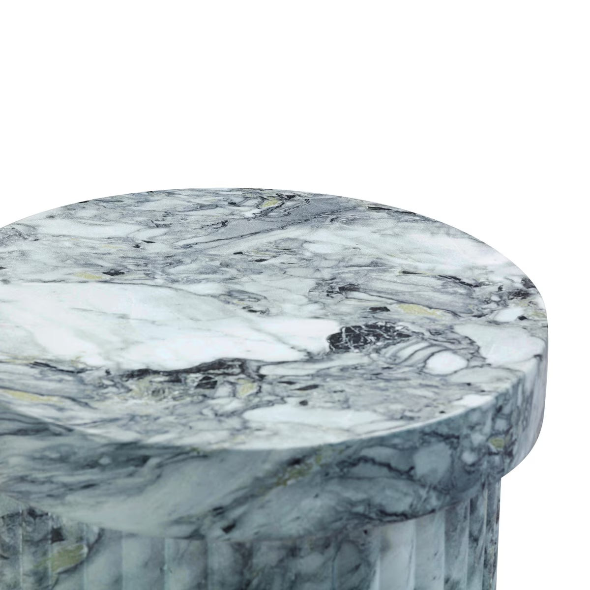 Marble Pattern Concrete Side Table