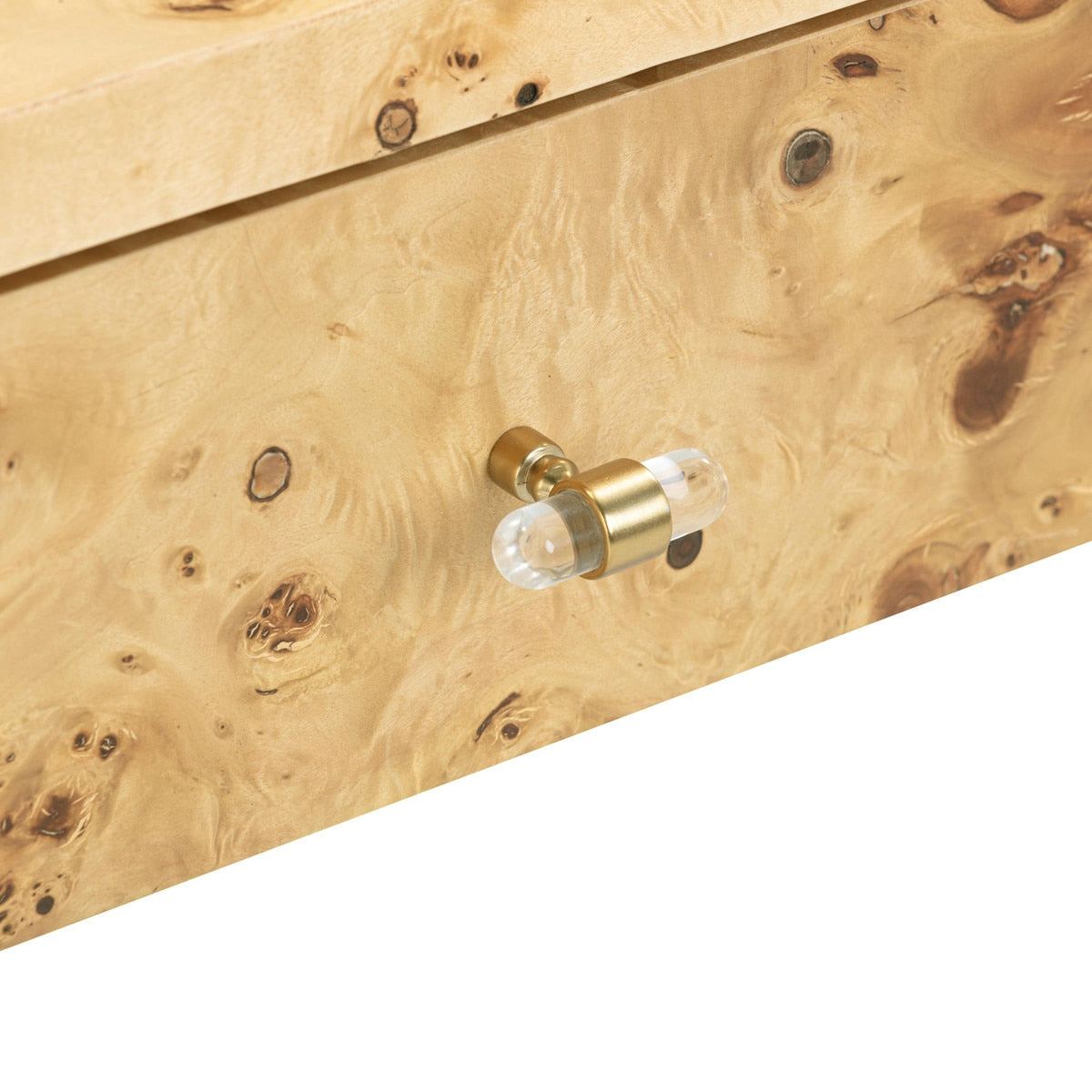 Brandyss Natural Burl Console Table