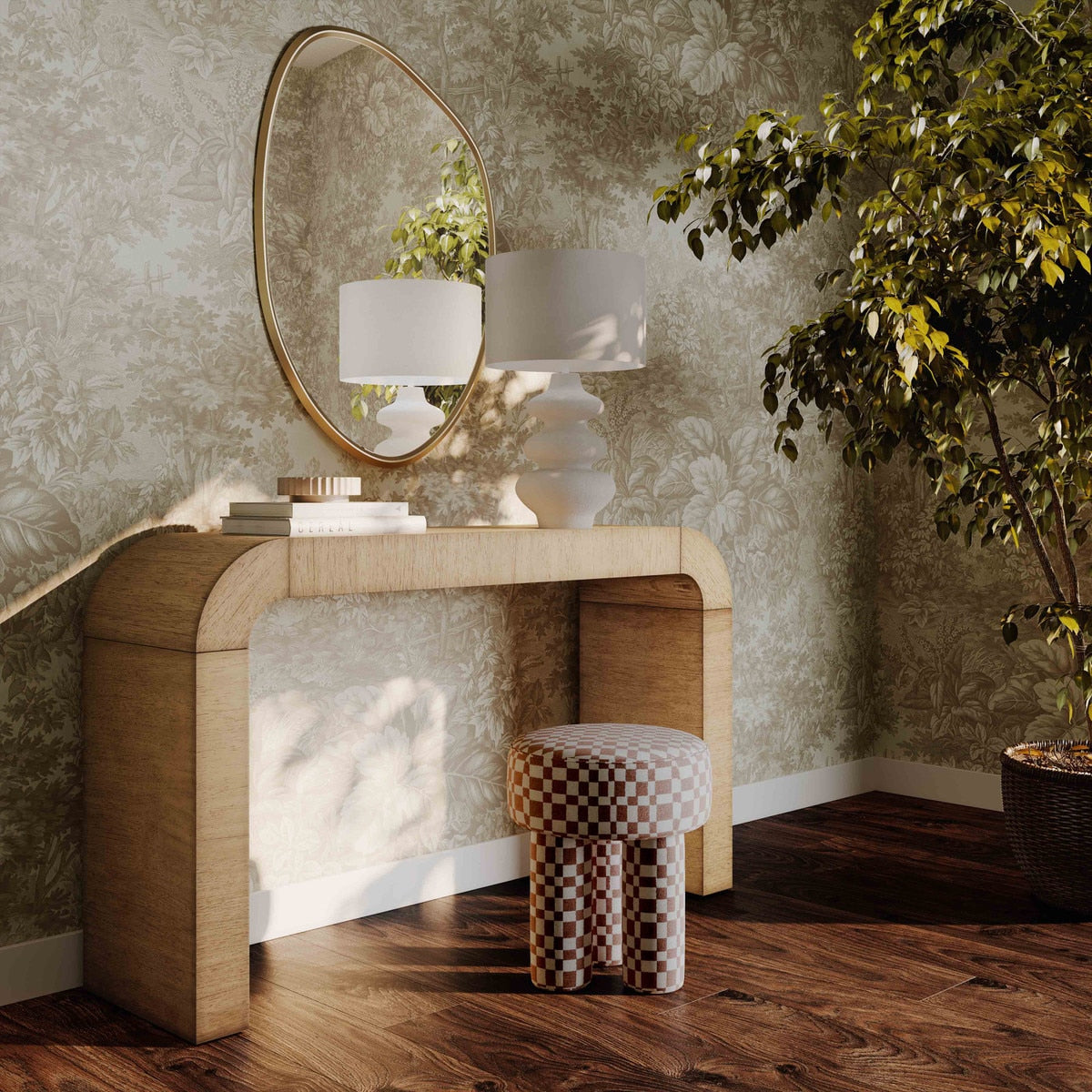 Hump Natural Console Table