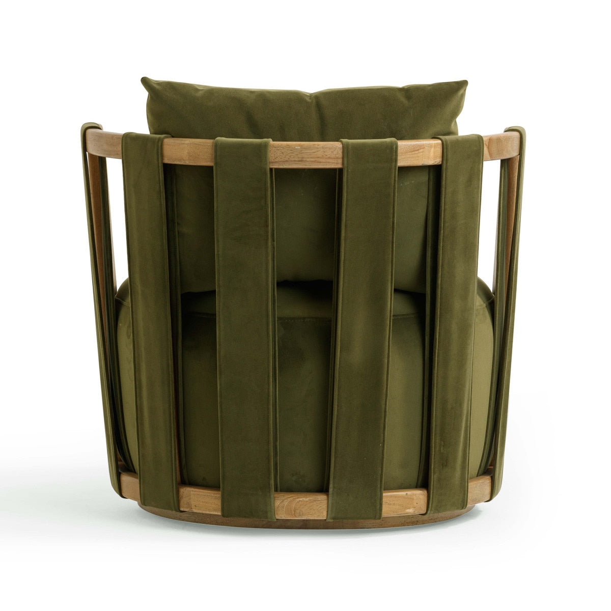 Paolo Green Upcycled Swivel Chair