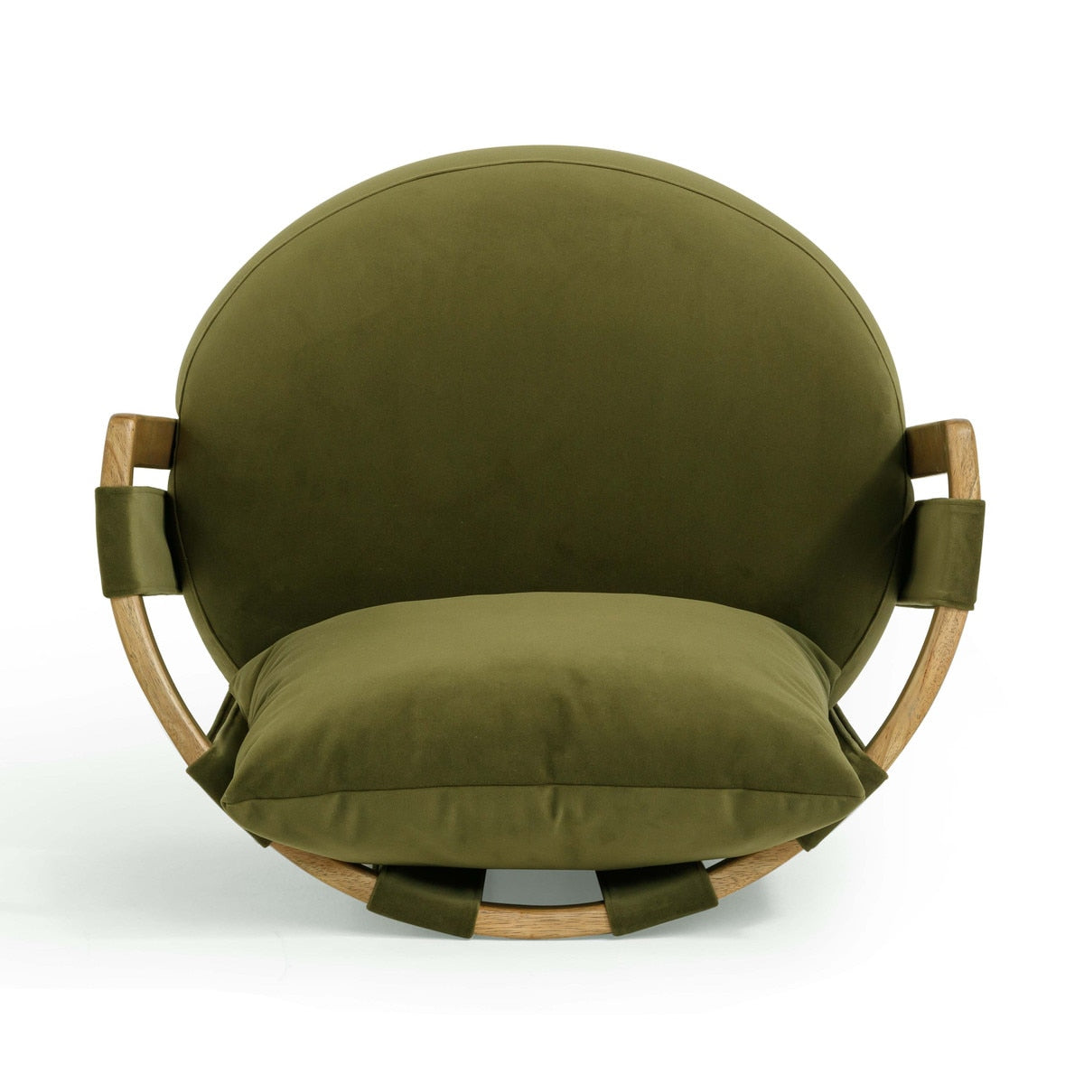 Paolo Green Upcycled Swivel Chair