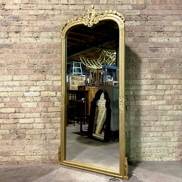 Camano Rosette Mango Wood Full Length Mirror