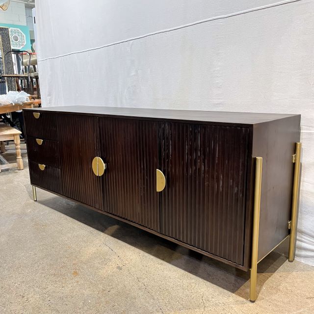 Hartley Mango Wood And Iron Media Console