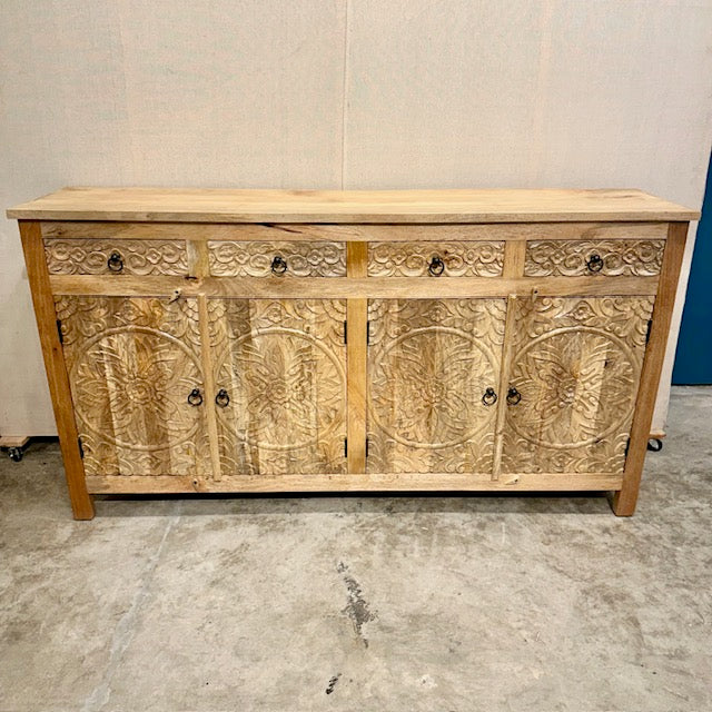 Mazhar Four Door Mango Wood Sideboard
