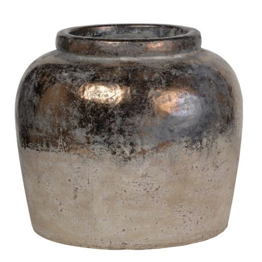 Bronze And Ceramic Candia Vase
