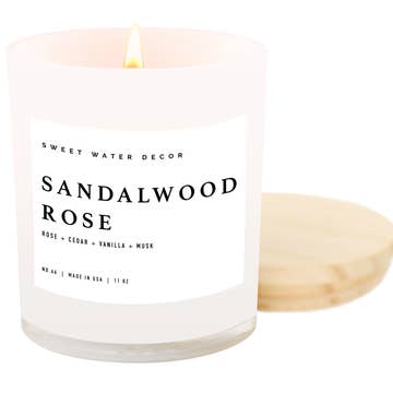 Sandalwood Rose 11 oz Soy Candle