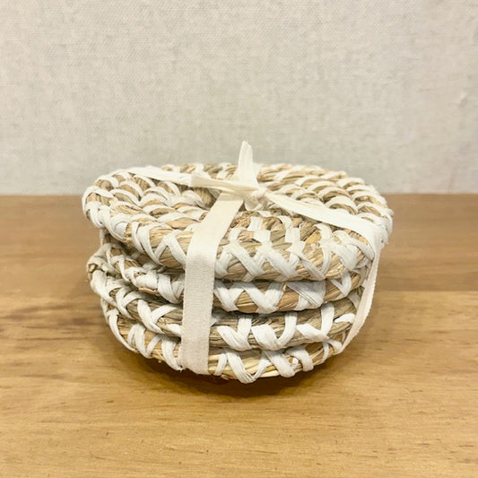 Rivergrass Rattan Coasters Set Of 4