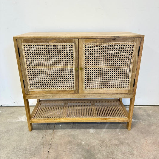 Ansiba Cane and Mango Cabinet