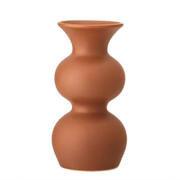 Matte Sienna Stoneware Vase