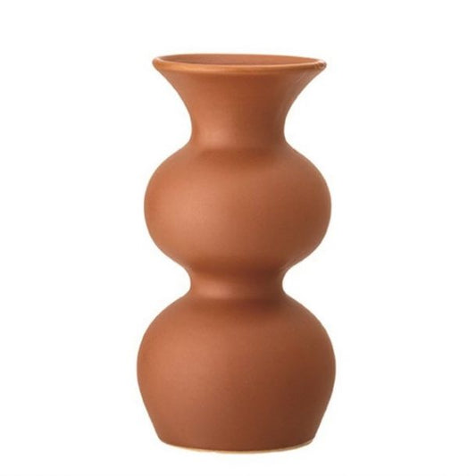 Matte Sienna Stoneware Vase