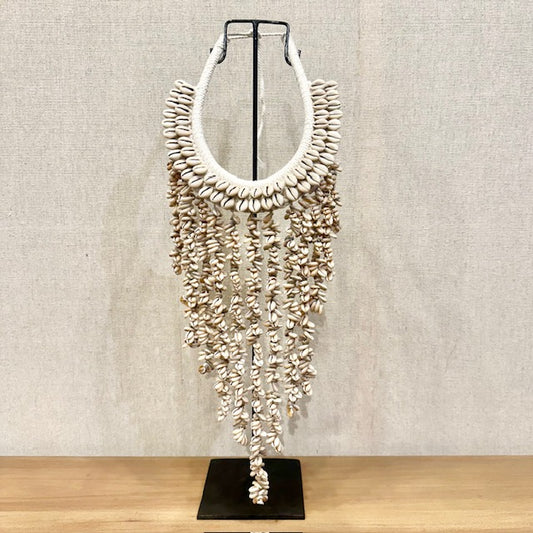 Shell Statement Necklace on Stand
