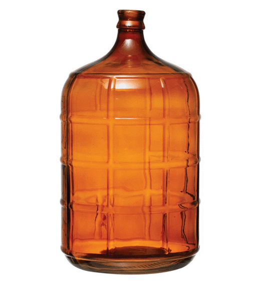 Amber Glass Vintage Reproduction Bottle - Large