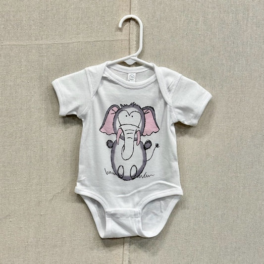 White Elephant Onsie - Six Months