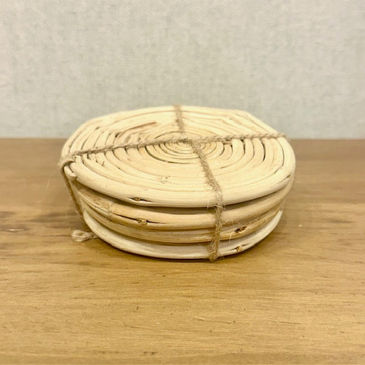 Cane Rattan Coasters Set Of 4