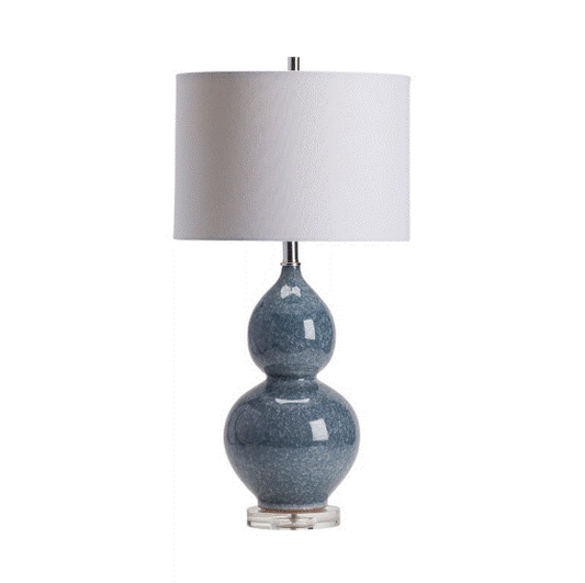 Vincent Table Lamp, Ceramic & Crystal