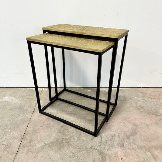 Snohomish Wood And Iron Nesting Console Tables