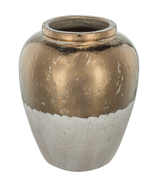 Candia Ceramic Vase - Sienna Brown