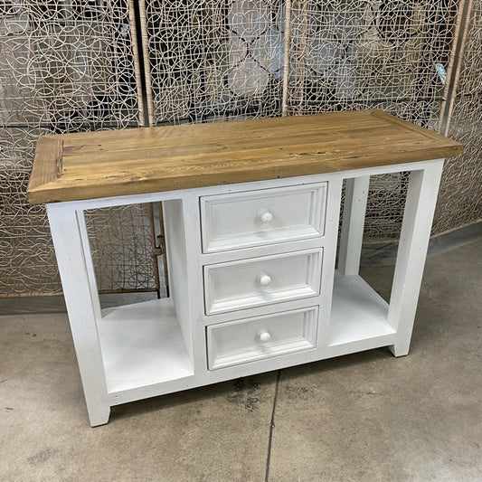 Byron Pine Wood Console with Drawers