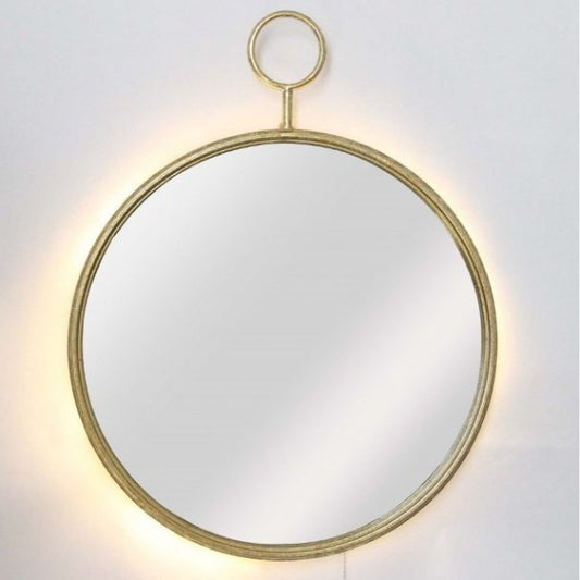 Gold Pocket Watch Wall Mirror - Small