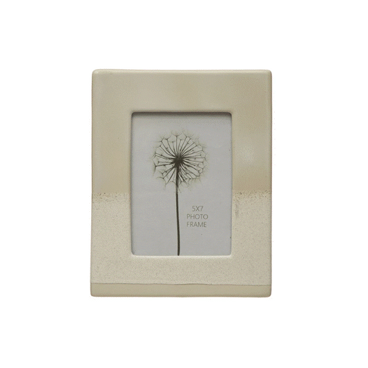 Stoneware Photo Frame Reactive Glaze